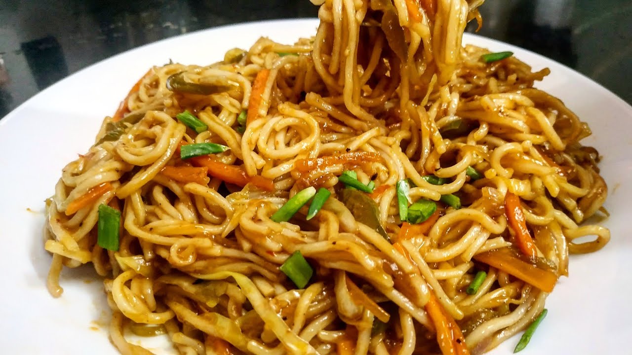 Sticky Noodles Stir Fry | Veg Noodles Recipe | Veg Sticky Noodles