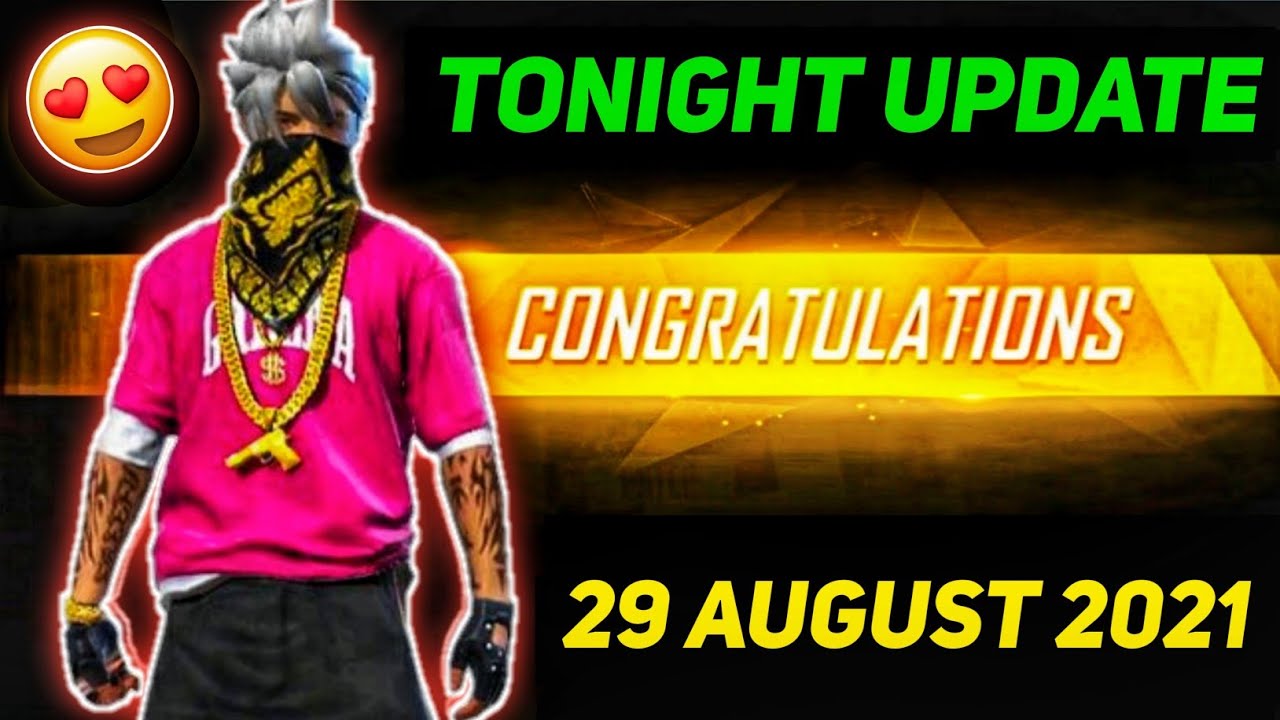 Tonight Update Of Free Fire | 29 August Tonight Update | Free Fire New Event