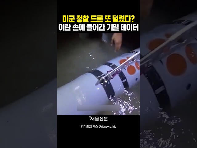thumbnail - 미군 핵심 드론 또 털렸다!...이란 손에 들어간 '리무스 600'의 정체