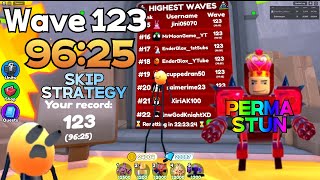 *IMPROVED* WAVE 123 in 96 MINUTES  SKIP STRATEGY ENDLESS Toilet Tower Defense