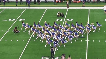 Dallas Cowboys Cheerleaders 8/16/25 pregame performance onfield view 