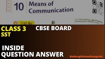 Means Of Communication Inside Question Answers Class 3 SST CBSE Board