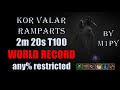 Diablo 4 QUICKEST Rogue T100 Kor Valar Ramparts in TWO MINUTES Speedrun WORLD RECORD any% restricted