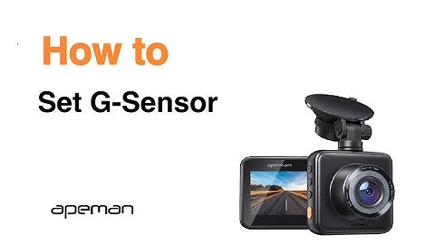 How to Set G-Sensor