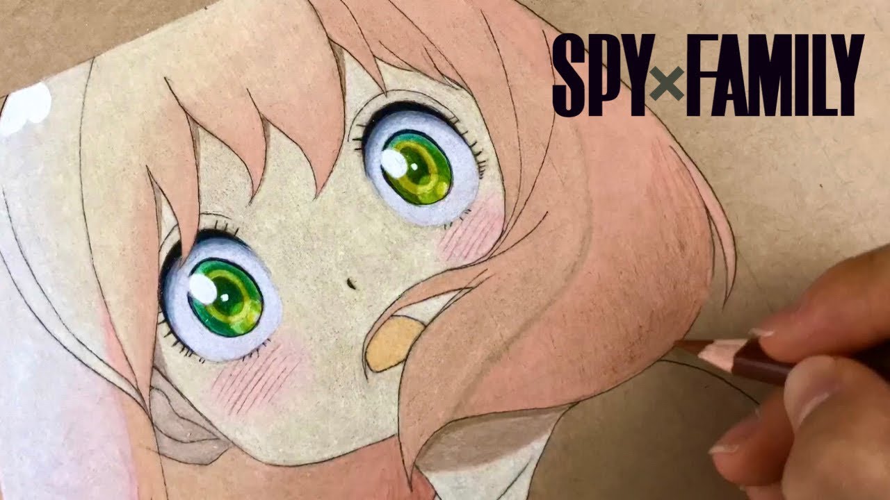 Spy Family ほぼアニメ映像 アーニャは色鉛筆でここまで再現できるらしい Pencil Drawing Anya Forger Youtube