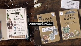 ☾ a commonplace book flipthrough and system update!