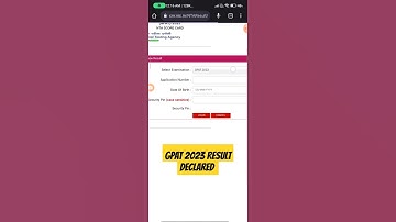 GPAT 2023 RESULT DECLARED!! #gpat2023 #gpatresult #gpatexam