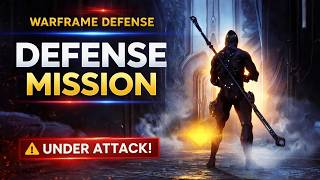 Warframe Defense Mission Gameplay 🔥 Insane Enemy Waves!