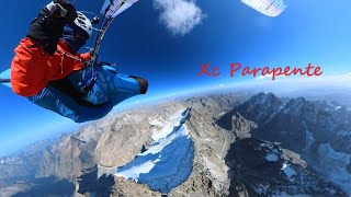 Vol cross parapente : Conditions exceptionnelles au dessus de la Barre des Ecrins et de la Meije