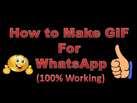 How to make Whatsapp GIF - YouTube