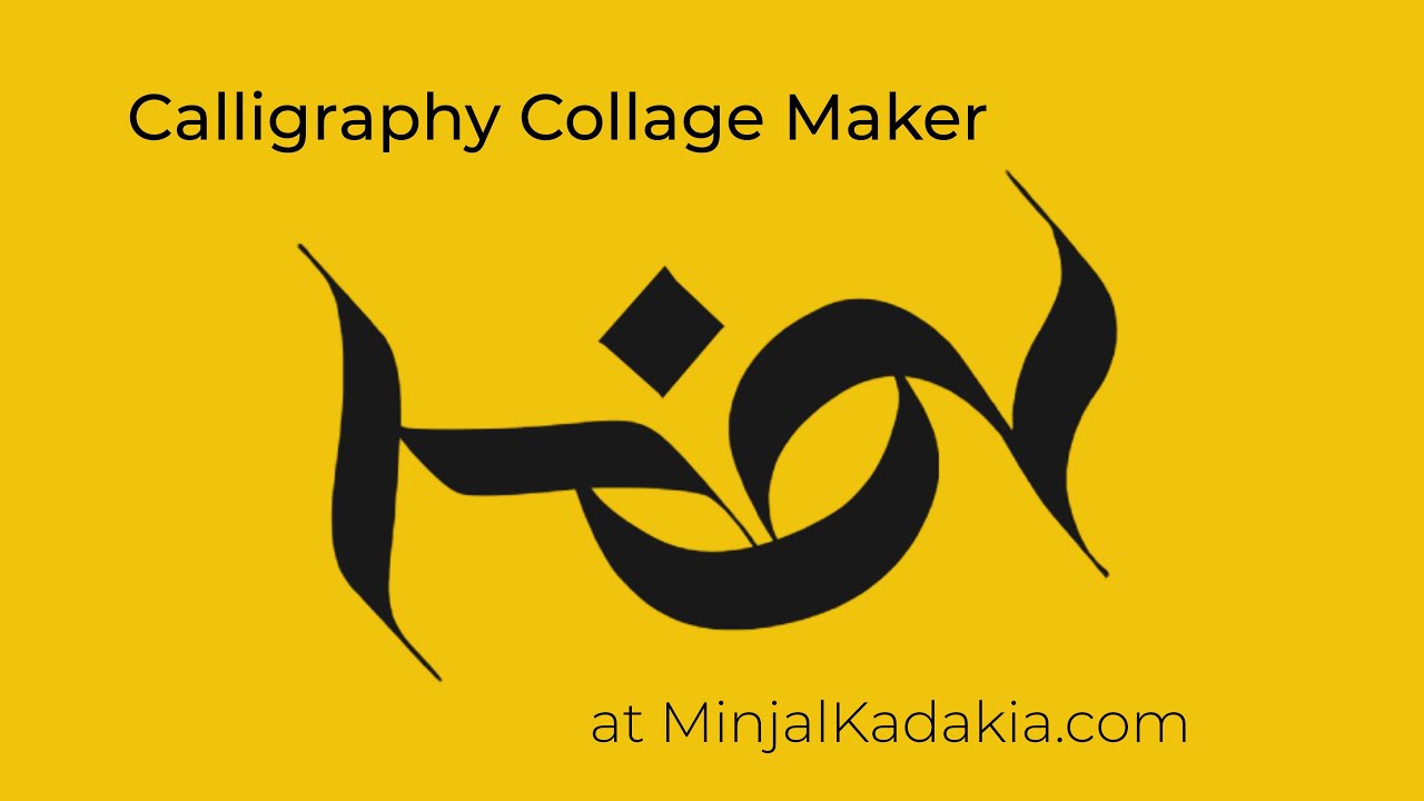 Calligraphy Collage Maker - Free Tool for Abstract Calligraphy Designs and Patterns