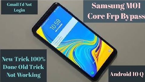 Samsung M01 Core Frp Bypass 2021 New Method 100% Working Android 10