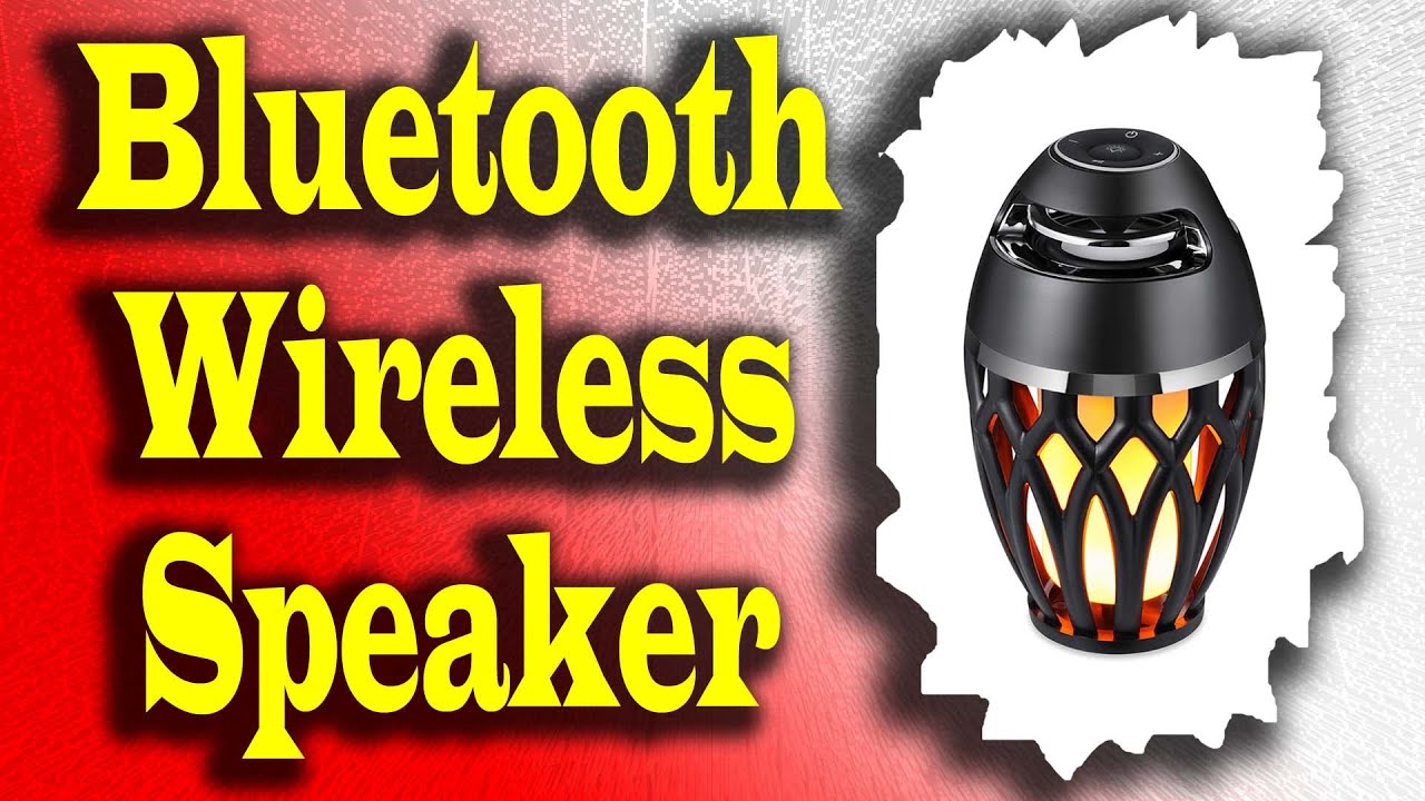 LED Flame Table Lamps | Portable Bluetooth Wireless Speaker - YouTube