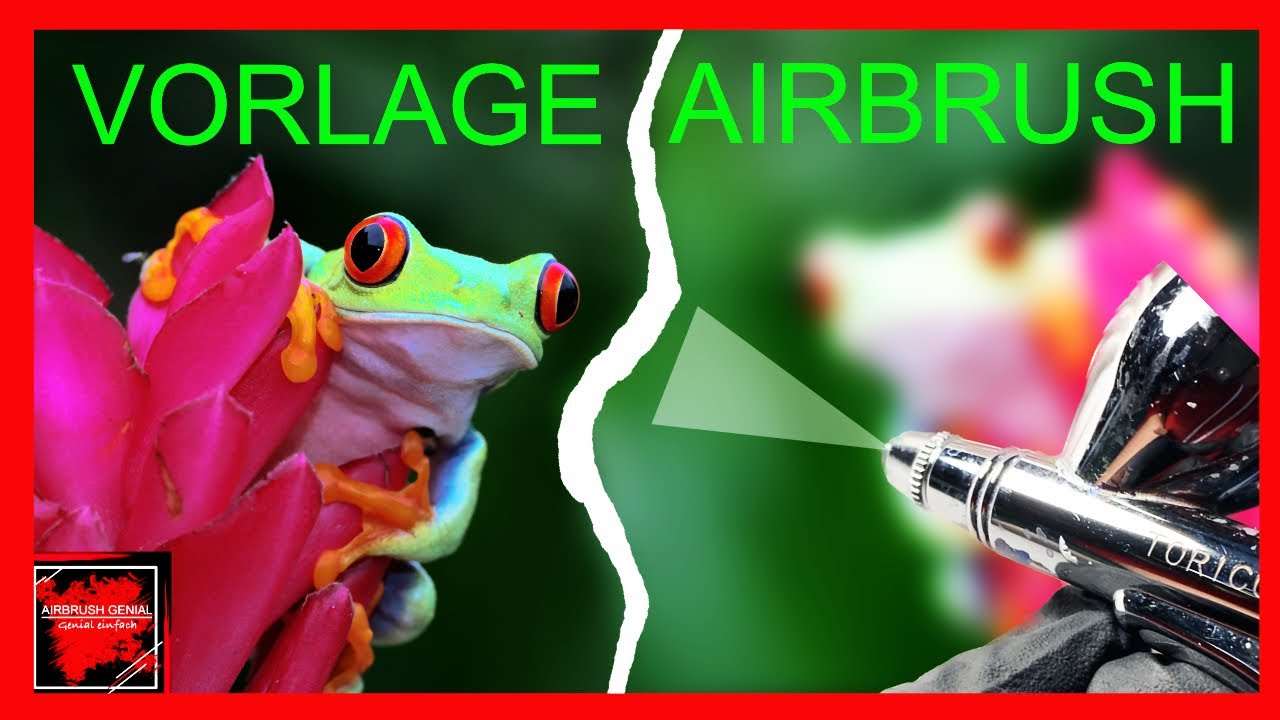 Airbrush Frosch Airbrush Schritt für Schritt