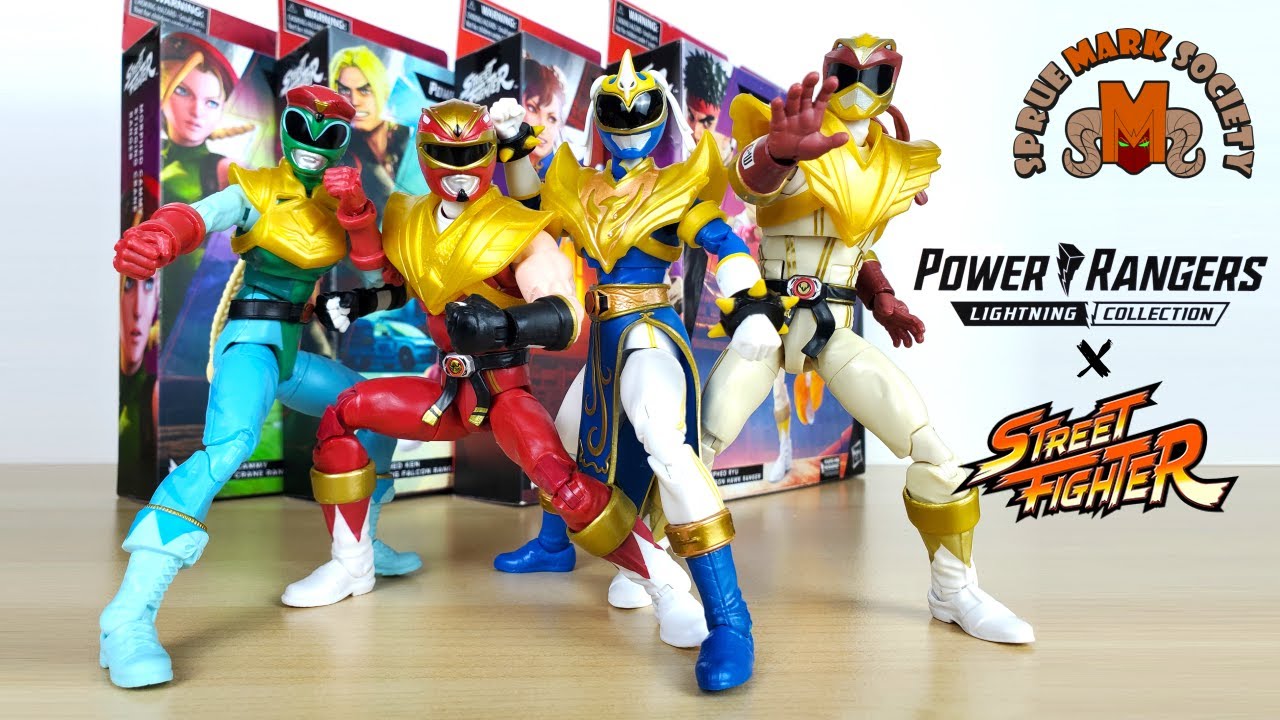 Street Rangers Lightning Collection Power Rangers x Street Fighter Unboxing - YouTube