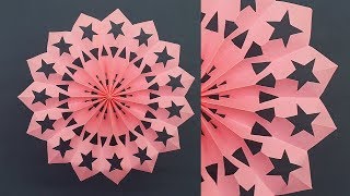 How to Make Paper Snowflakes for Christmas Decorations | 3D Snowflake | Christmas Crafts