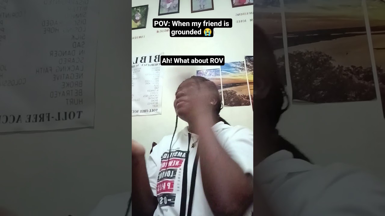 When my friend is grounded 😞😭 