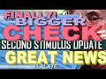 FINALLY! SECOND STIMULUS CHECK BIG AMOUNT NEEDED ! | Second Stimulus Package Update GREAT NEWS TODAY