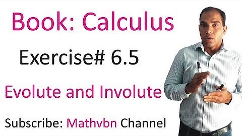 Calculus lecture in Hindi | Evolute and Involute Questions | Problems | Bsc math calculus chapter 6