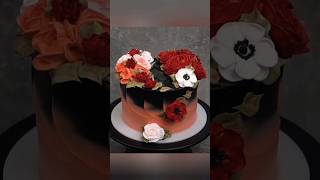 Elegant Flower Decoration Cake Tutorial Shorts |#trending #baking