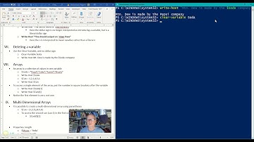 PowerShell Clearing Variables (Intro to PowerShell series video 13-11)