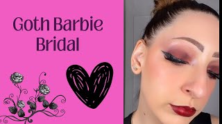Cool Toned Goth Barbie Bride Makeup: Ultimate Bride of Chucky Tutorial with Colourpop #gothmakeup