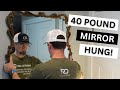 How to hang a heavy mirror on drywall