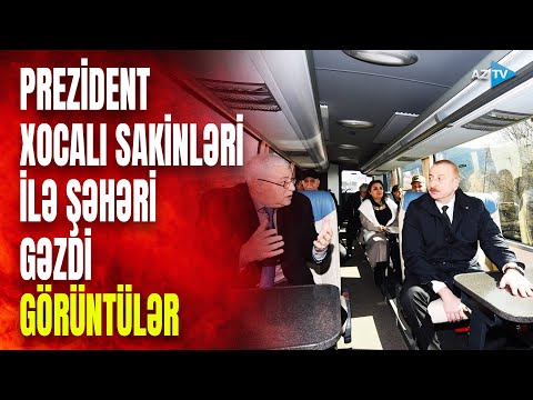 Prezident Xocalı sakinləri ilə Qarabağı gəzdi - QÜRUR DOLU GÖRÜNTÜLƏR