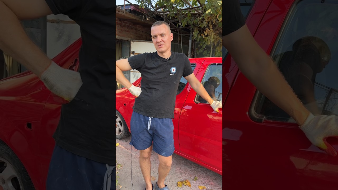Как убрать шагрень/апельсиновую корку на лаке #авто #ремонтавто #покраскаавто #shorts