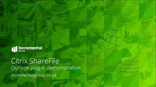 Citrix ShareFile - Outlook plug-in demonstration