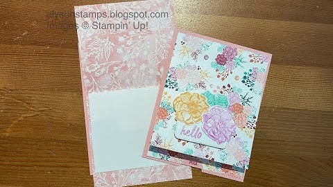 Pop Up Flap Card Stamping Tutorial Technique Tuesday