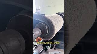 Abrasive wire brush roller