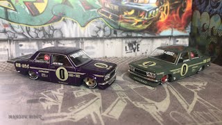 Kaido House Datsun 510 Pro Street Jun Mai Green & purple