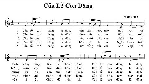 CỦA LỄ CON DÂNG | Phạm Trung