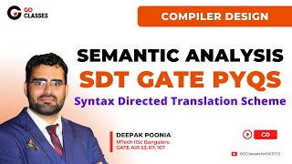 SDT - ALL GATE PYQs | Syntax Directed Translation Scheme | Semantic Analysis | Compiler Design