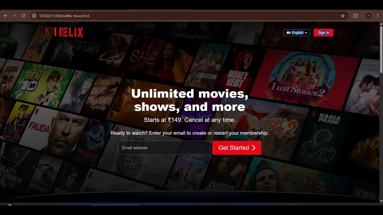 Building a Netflix Clone Homepage using Gemini AI (HTML, CSS & JS)uc clone  😍😍😍😍😍😍😍😍😍😍