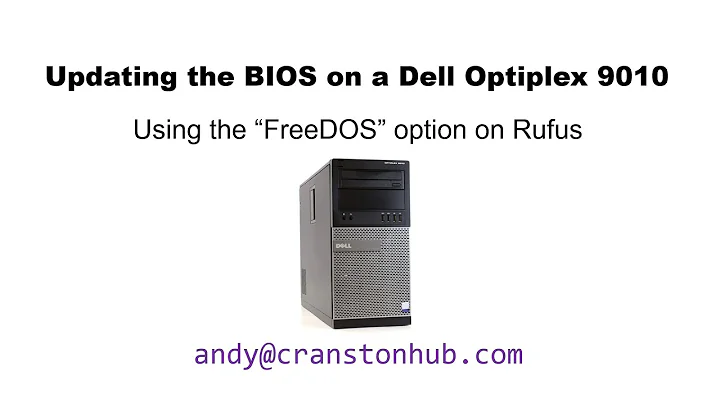 Dell Optiplex 9010 BIOS Update using Rufus and FreeDOS
