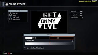 bo3 how to make a get on my lvl emblem