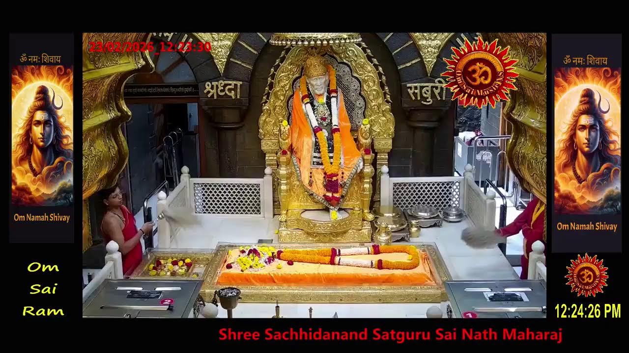 Sai Baba Darshan Live Today || 23 FEB 2026 || MONDAY || MORNING