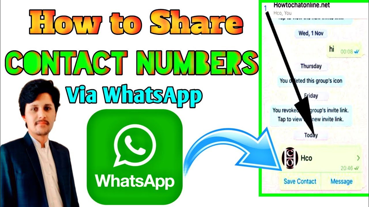 Sent Beand Number How to Send Contact Number on Whatsapp - YouTube