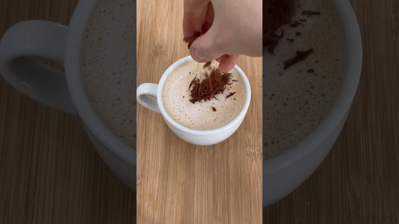 Kinder Cappuccino ️ #shortvideo #chocolate #coffee #cappuccino #foryou ...