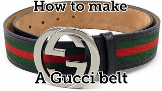 homemade gucci belt