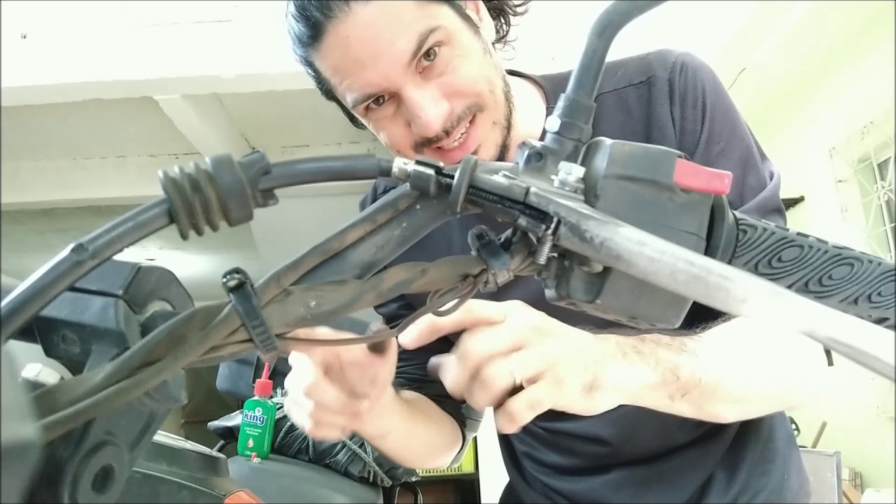 Como Lubrificar Cabos de Embreagem e Acelerador - Rápido e Fácil! Embreagem / Acelerador Agarrando