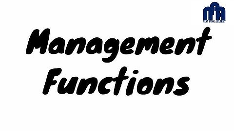 Functions of Management