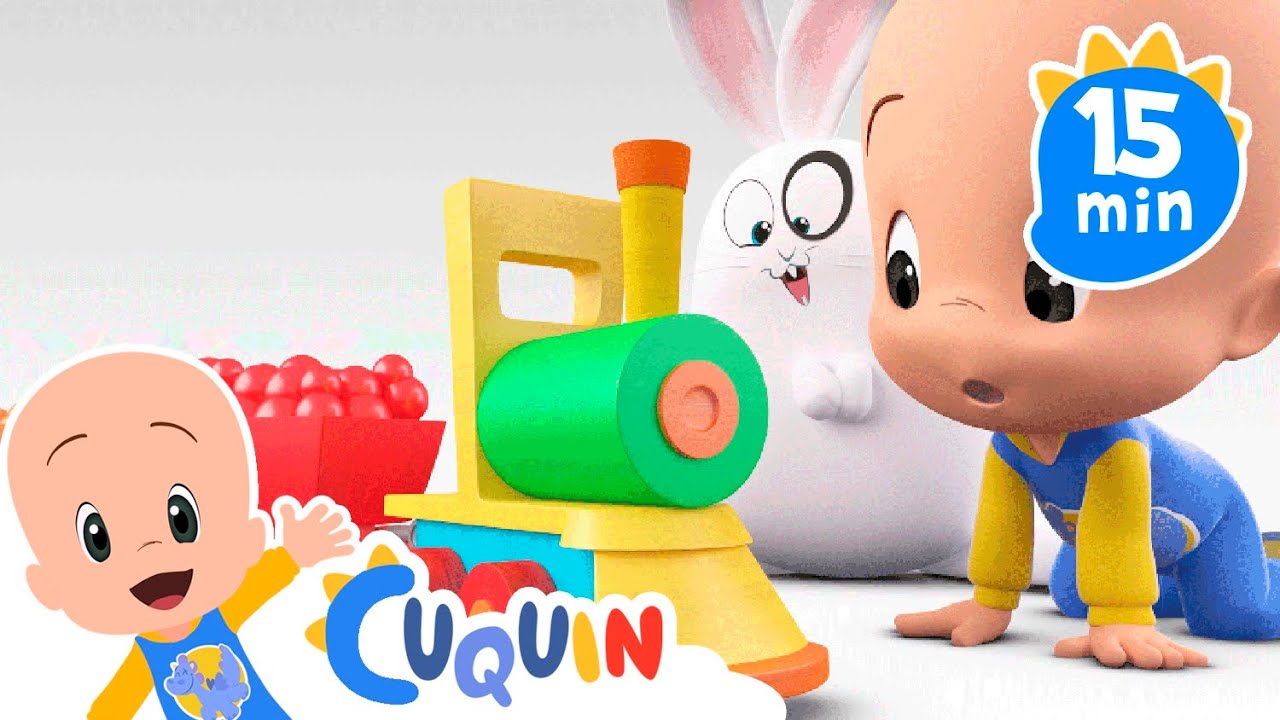 Learn with Cuquin and the Magic colorful train | It's Cuquin Playtime!