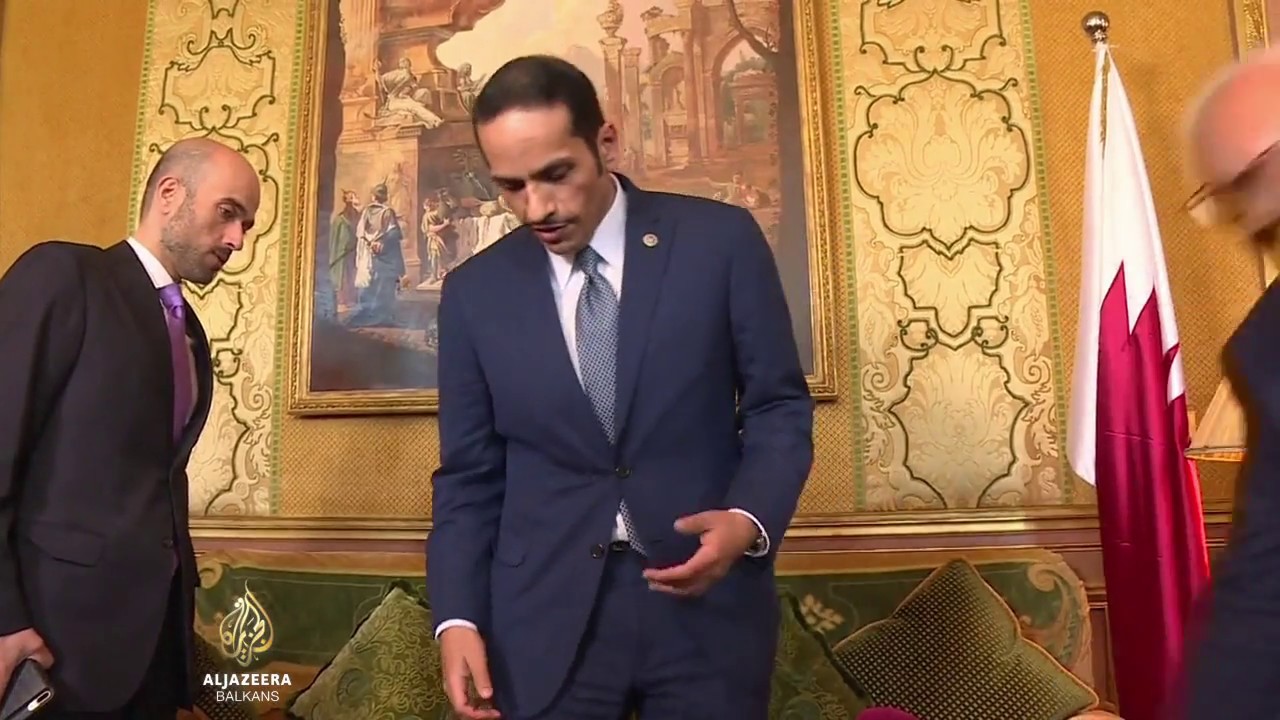 وزير الخارجية القطري في باريس