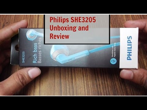 Philips she3205 unboxing