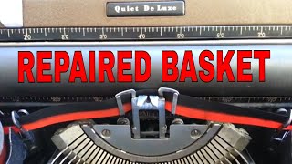 Royal Quiet De Luxe Typewriter Shift Type Basket Loose Repaired Tightened