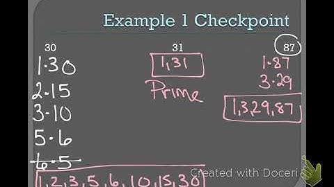 4.1 Factors and Prime Factorization