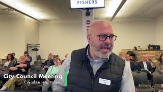 Fishers City Council Meeting:  10/10/2022